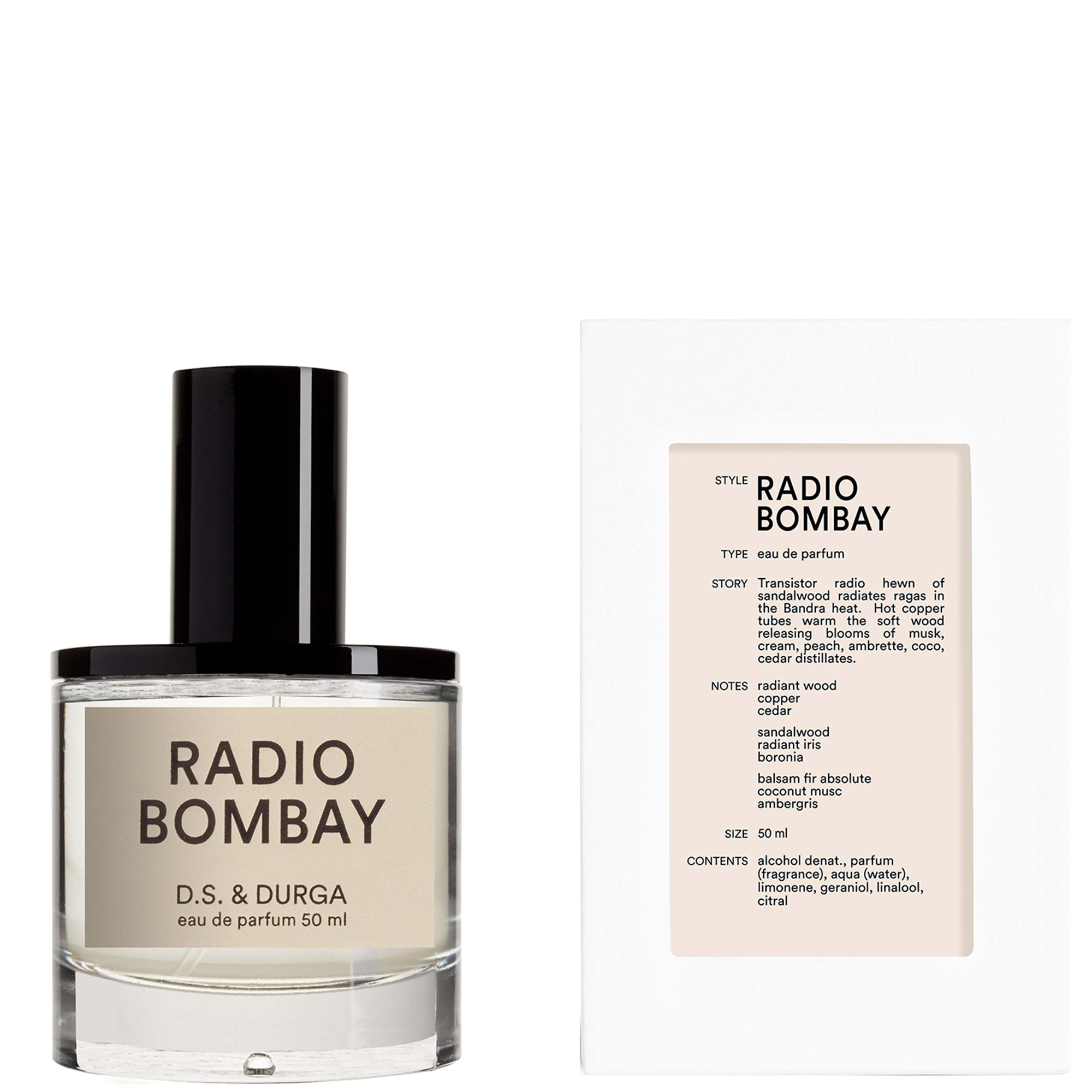 D.S. & Durga Radio Bombay Eau De Parfum For Unisex - Oriental Woody Perfume 50ml
