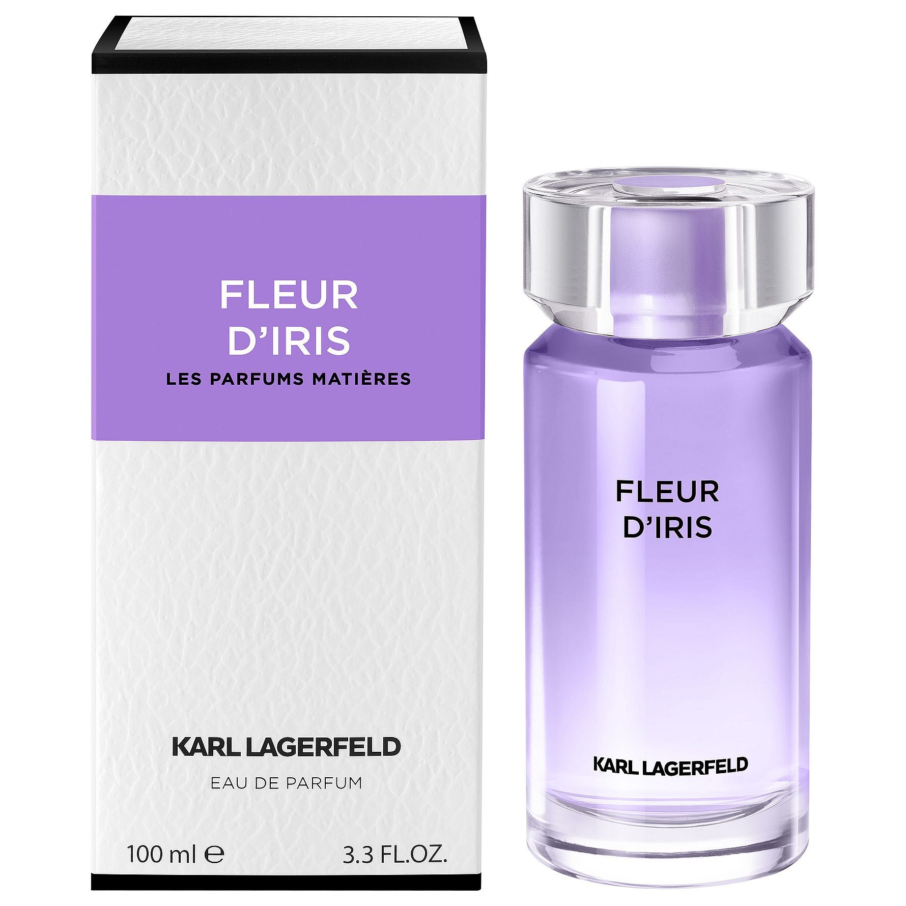 Karl Lagerfeld Fleur D'Iris Eau De Parfum For Women - Floral Woody – Powdery Iris Perfume 100ml