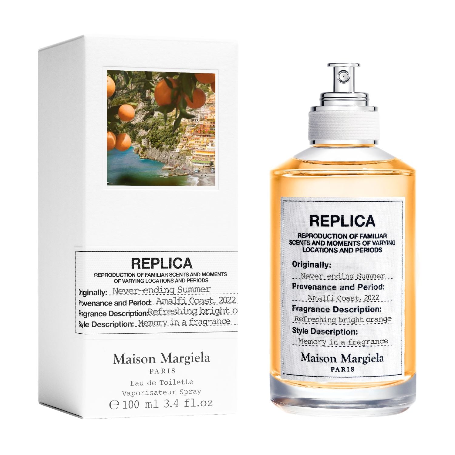 Maison Margiela Replica Never-Ending Summer Eau De Toilette For Unisex - Citrus Gourmand Perfume 100ml