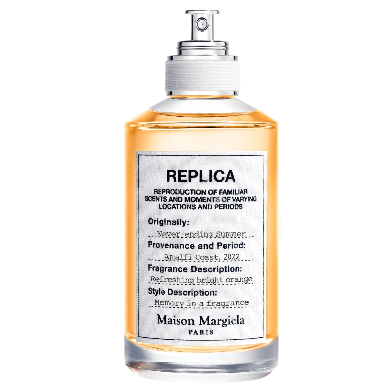 Maison Margiela Replica Never-Ending Summer Eau De Toilette For Unisex - Citrus Gourmand Perfume 100ml