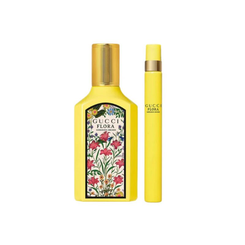 Gucci Flora Gorgeous Orchid For Women Set EDP 50ml + EDP 10ml