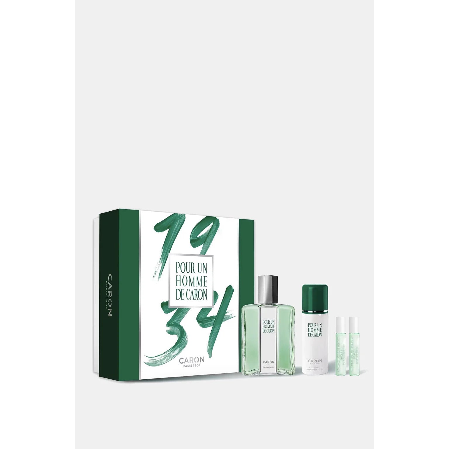 Caron Pour Un Homme De Caron set EDT 125ml+Le Soir EDP Intense 5ml+Le Matin EDT 5ml+Deo Spray 50ml For Men