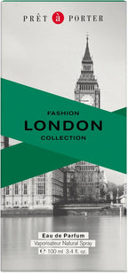 Pret A Porter Fashion Collection London Eau De Parfum For Men - Woody Aromatic Perfume 100ml