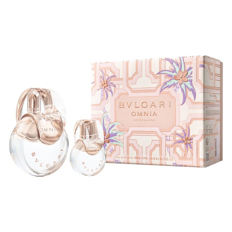 Bvlgari Omnia Crystalline For Women Set EDT 100ml + EDT 15ml