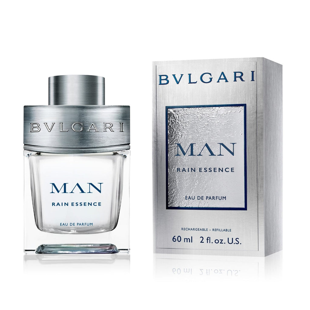 Bvlgari Man Rain Essence Eau De Parfum For Men - Floral Woody Musk Perfume 60ml Refillable