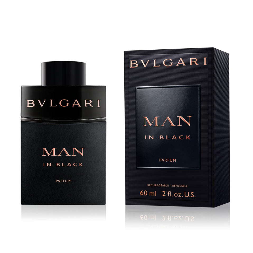 Bvlgari Man In Black Parfum For Men - Woody-Amber Perfume 60ml Refillable