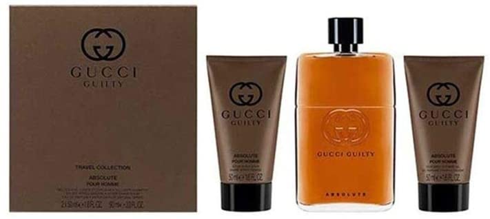 Gucci Guilty Absolute Edition Giftset For Men, EDP 90ml + shampoo 50 ml + After Shave Balm 50 ml
