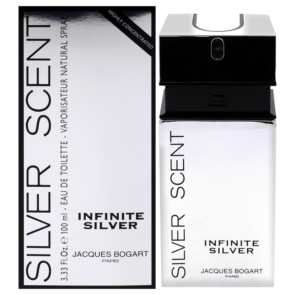 Jacques Bogart Silver Scent Infinite Silver Eau De Toilette For Men - Oriental Fougere Perfume 100ml