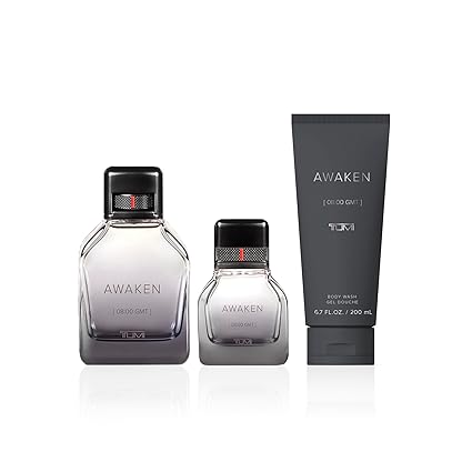 Tumi Awaken Set Edp 100ml + EDP 30ml + Body Wash 200ml For Men