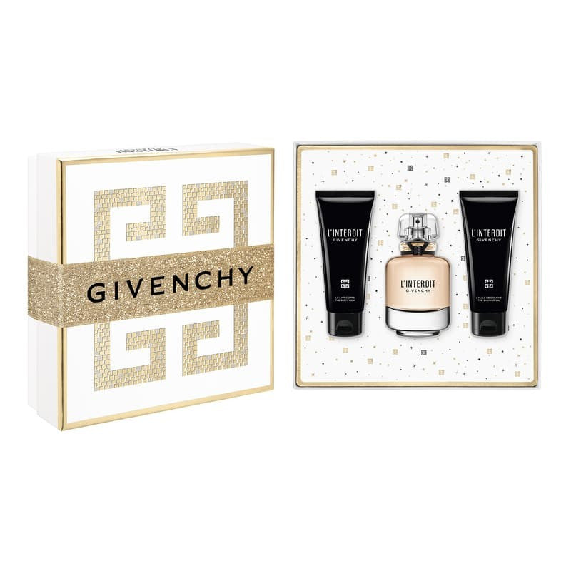 Givenchy L'interdit  Set EDP 80ml  + The Body Milk 75ml + The Shower Oil 75ml For Women
