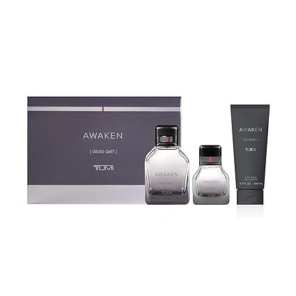Tumi Awaken Set Edp 100ml + EDP 30ml + Body Wash 200ml For Men
