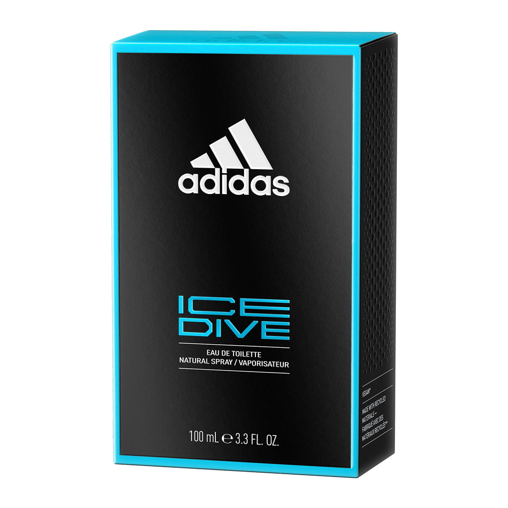 Adidas Ice Dive Eau De Toilette For Men - Aromatic Fougere Perfume 100ml