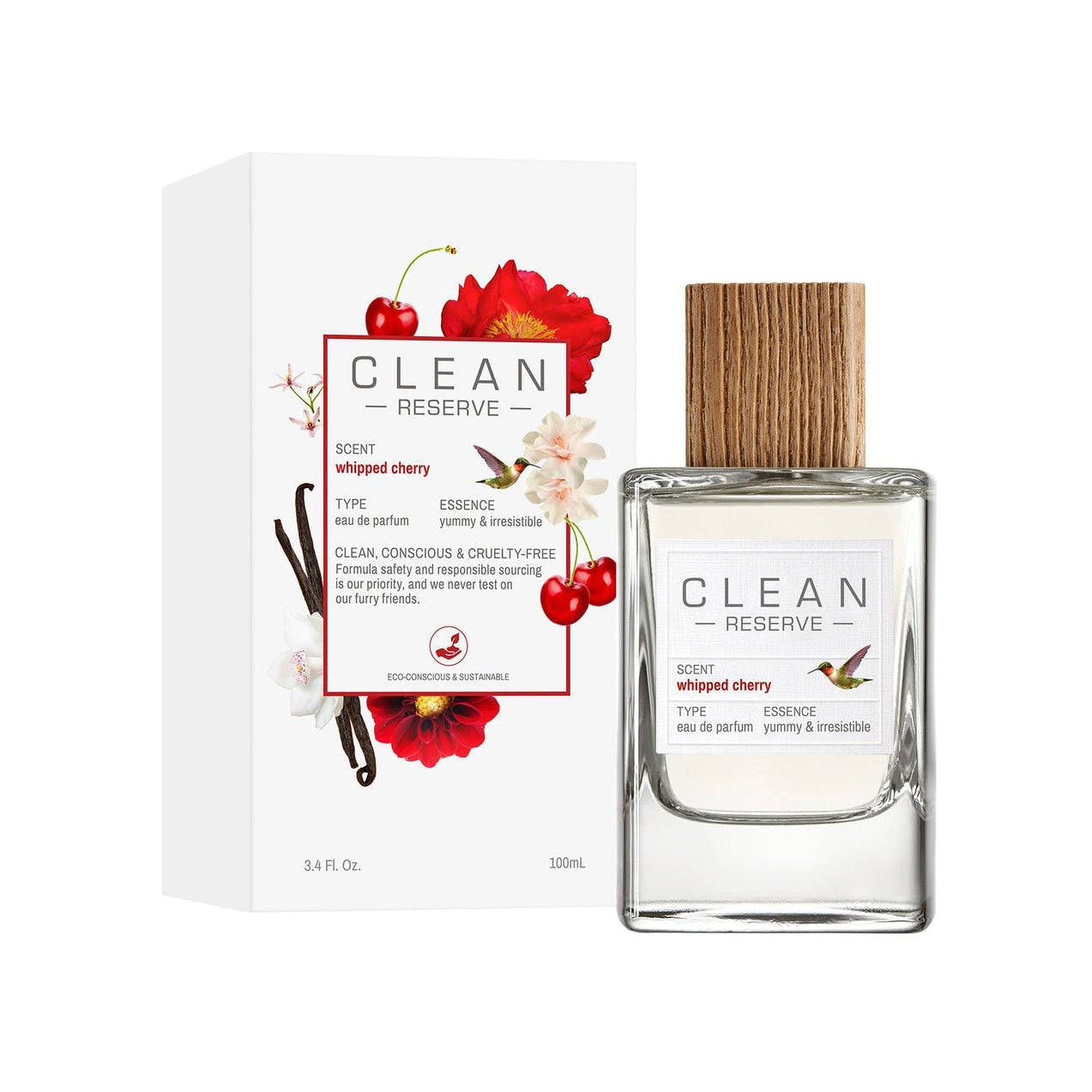 Clean Reserve Whipped Cherry (U) Eau De Parfum For Unisex -Floral Fruity Gourmand Perfume 100ml