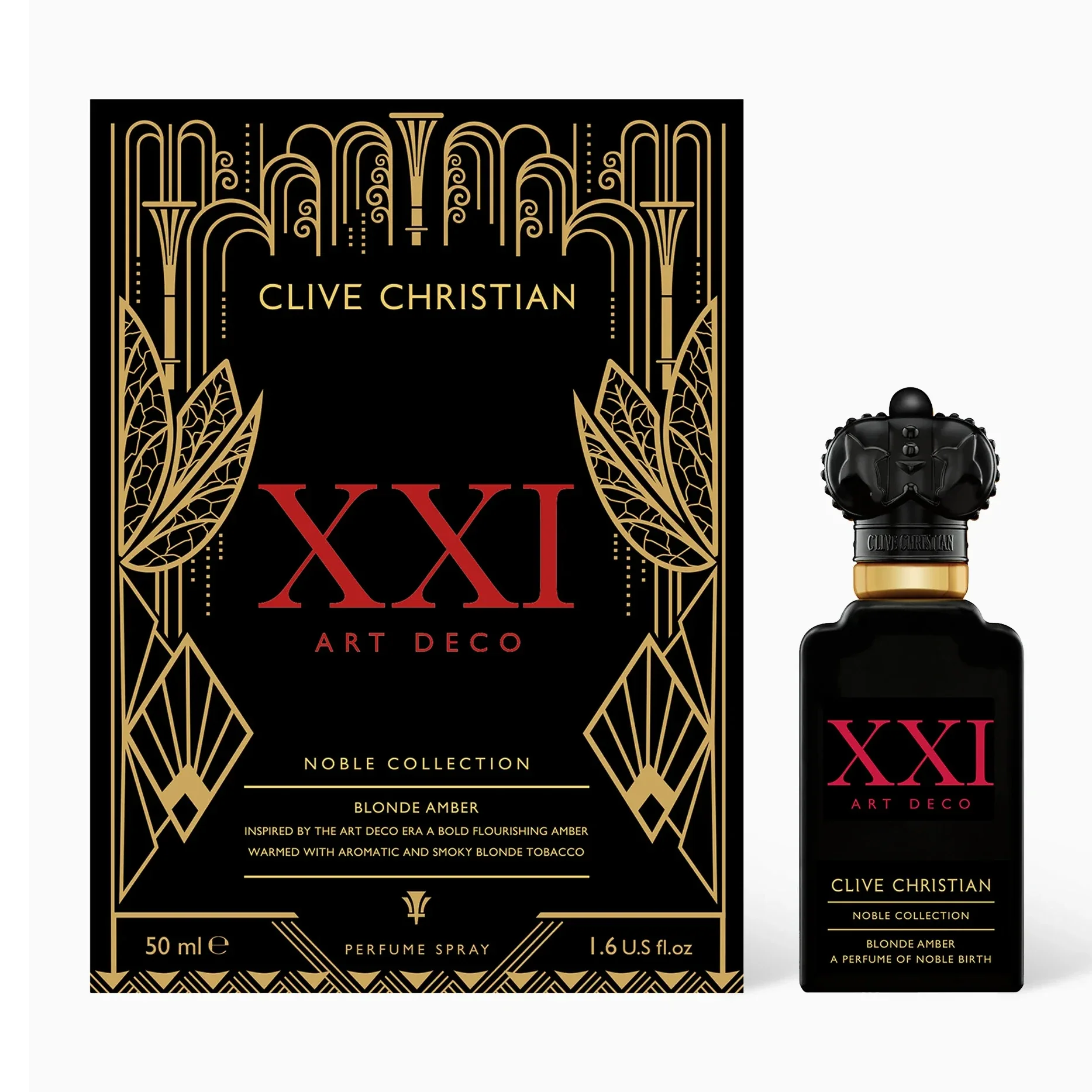 Clive Christian Noble Collection XXI Art Deco Blonde Amber Perfume Spray For Unisex 50ml