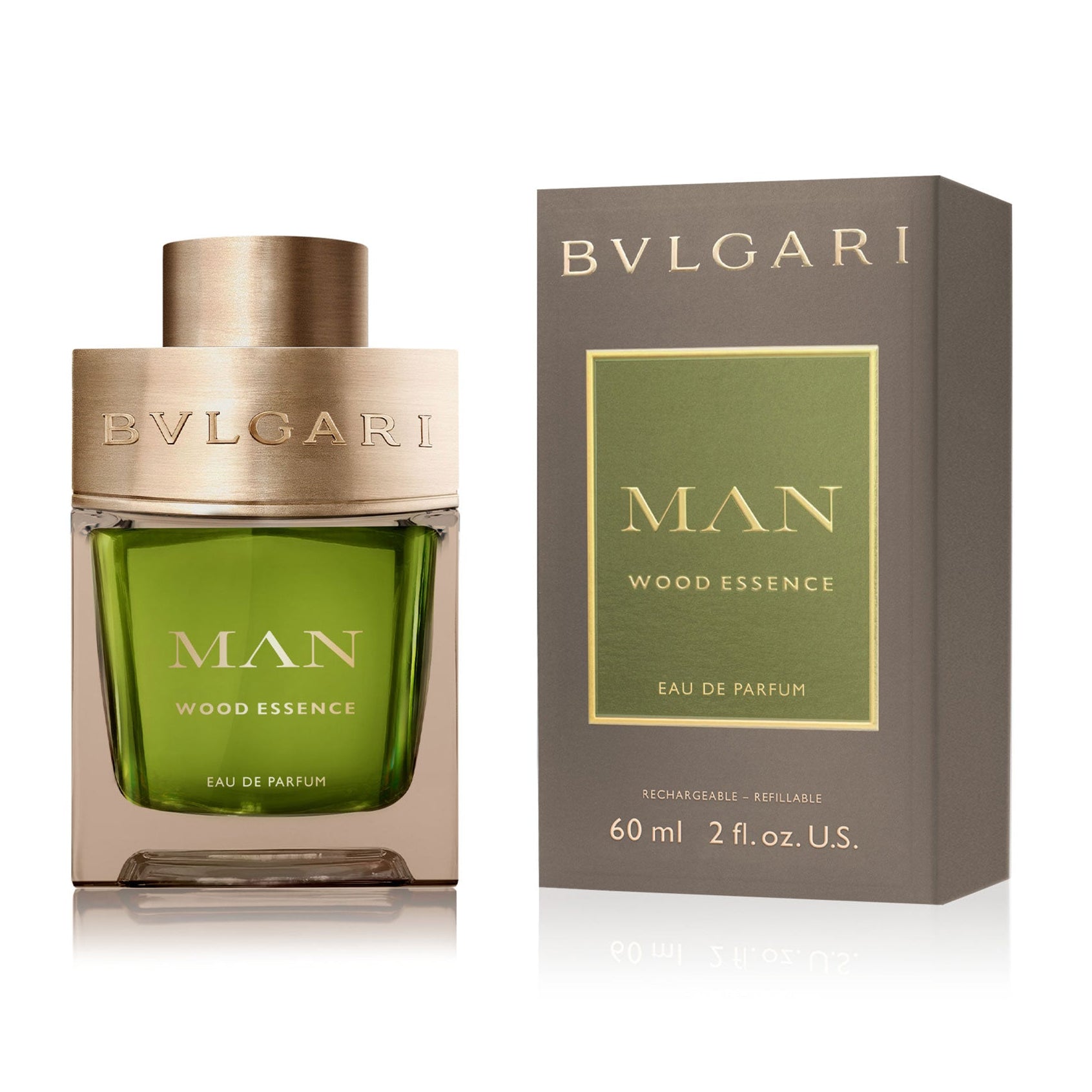 Bvlgari Man Wood Essence Eau De Parfum For Men -Woody Aromatic Perfume 60ml Refillable