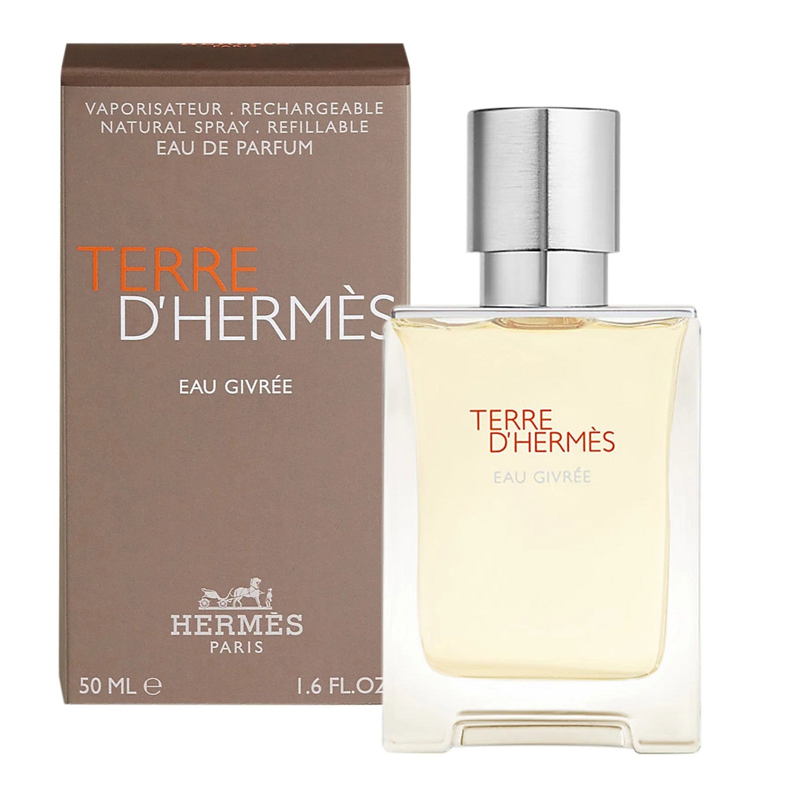 Hermes Terre D'Hermes Eau Givree Perfume For Men EDP 50ml Refillable