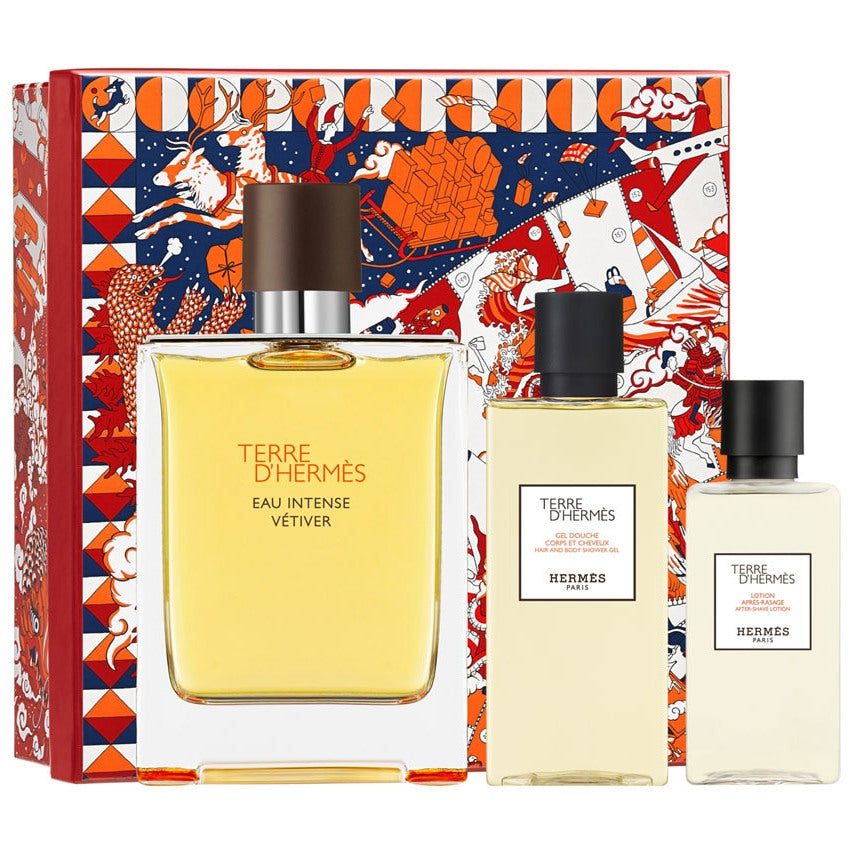 Hermes Terre D'Hermes Eau Intense Vetiver Gift Set For Men