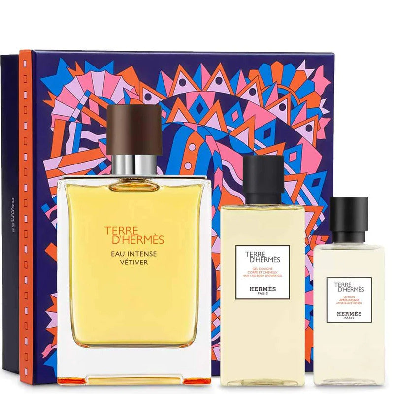 Hermes Terre D'Hermes Eau Intense Vetiver Gift Set For Men