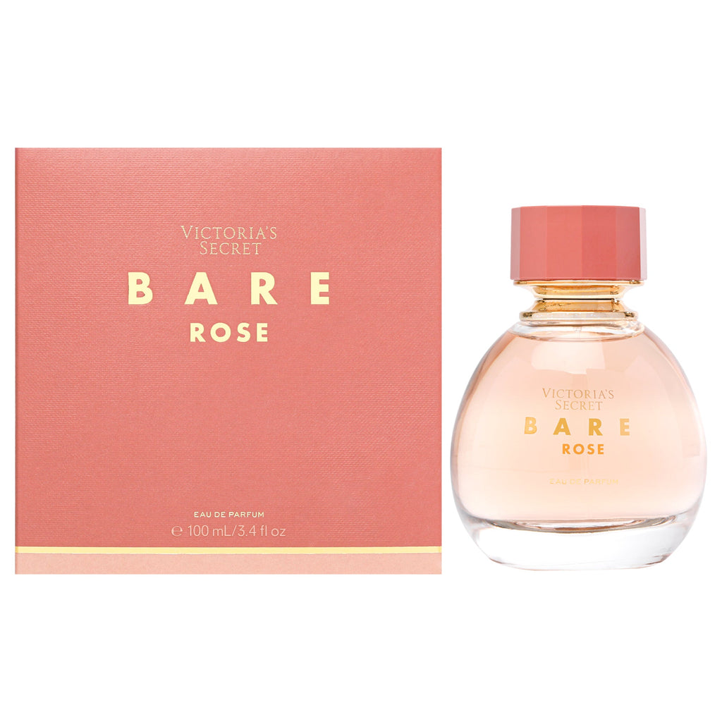 Victoria's Secret Bare Rose Eau De Parfum For Women - Woody Floral Musk Perfume 100ml