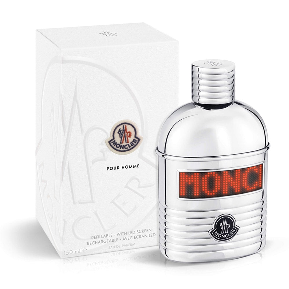 Moncler Pour Homme Perfume For Men EDP 150ml Refillable With Led Screen