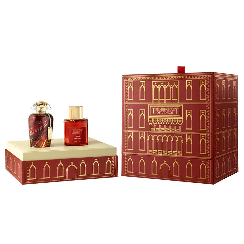 The Merchant Of Venice Murano Collection Red Potion Gift Set For Unisex