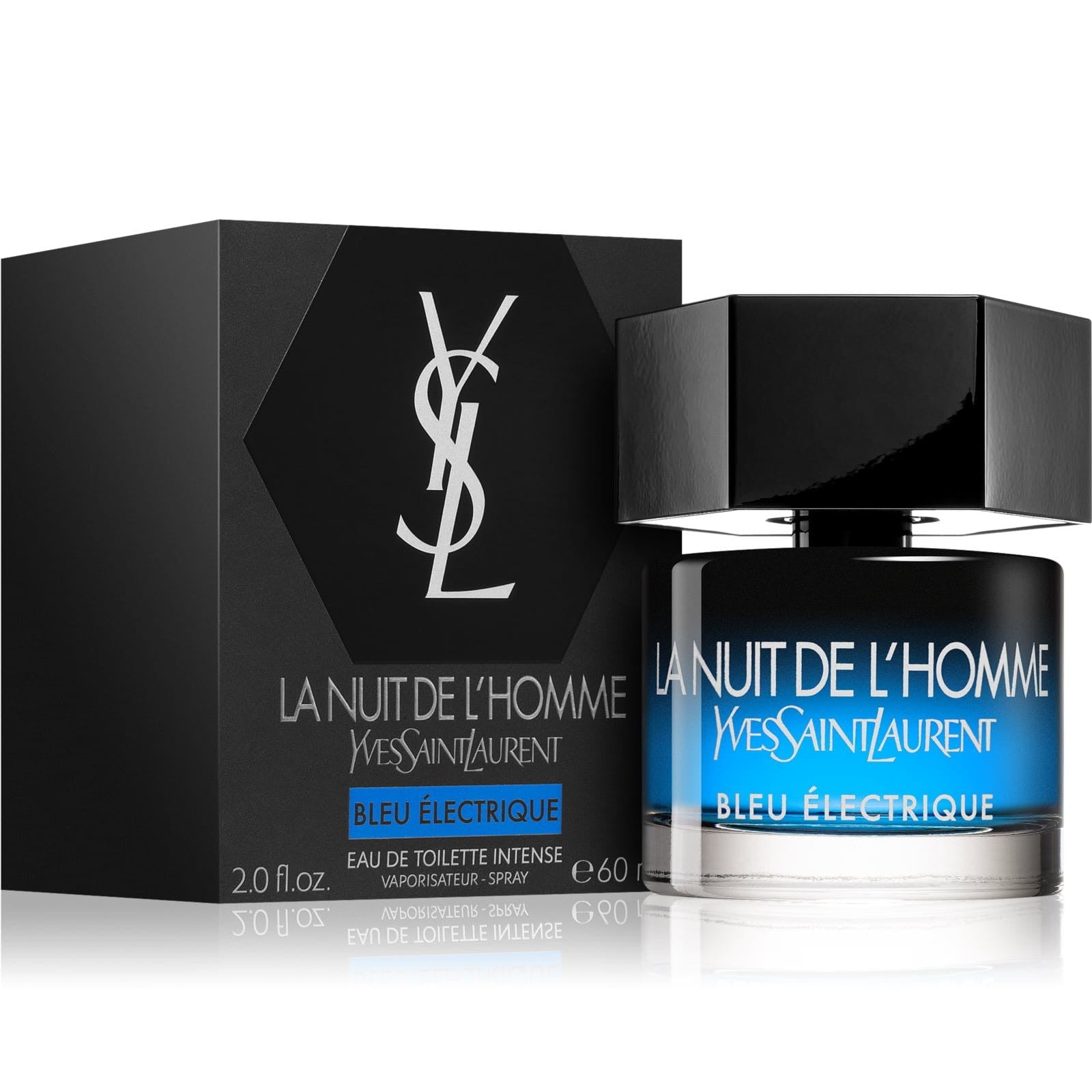 Yves Saint Laurent La Nuit De L'Homme Bleu Electrique Perfume For Men EDT Intense 60ml