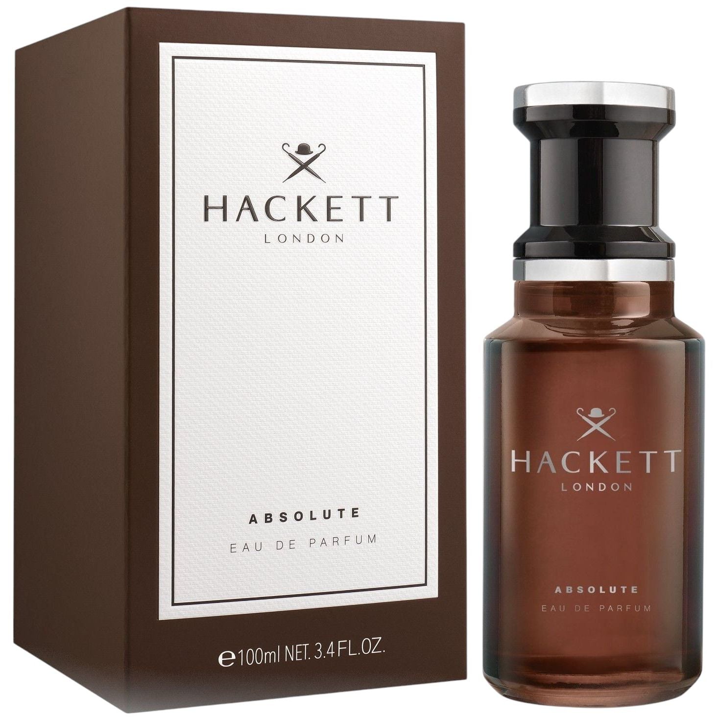 Hackett Absolute Eau De Parfum For Men - Amber‐Fruity‐Aromatic Perfume 100ml