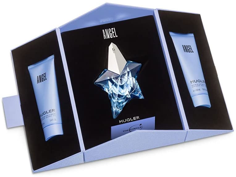 MUGLER ANGEL FOR WOMEN SET EDP 50 ml REFILLABLE+PERFUMING BODY LOTION 100 ml+PERFUMING SHOWER GEL 100ml