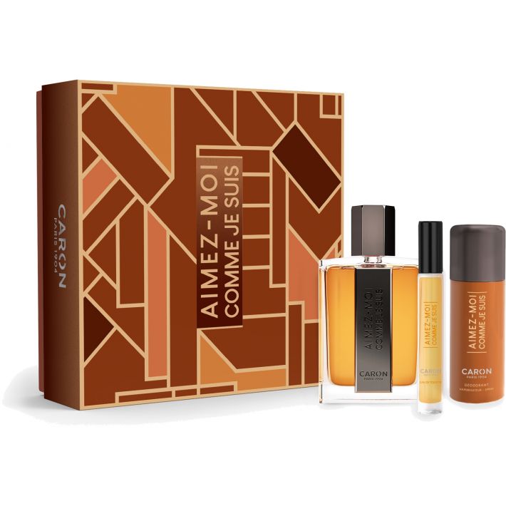 Caron Aimez-Moi Comme Je Suis Set For Men EDT 125 ml + EDT 10 ml Travel Spray + Deo Spray 50 ml