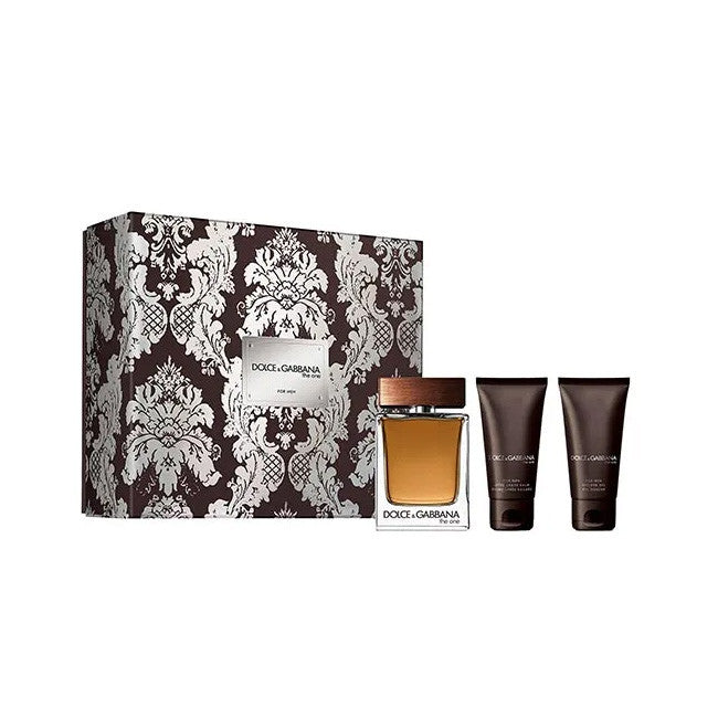 DOLCE & GABBANA THE ONE FOR MEN  SET EDT 100 ml + AFTERSHAVE BALM 50 ml + SHOWER GEL 50 ml