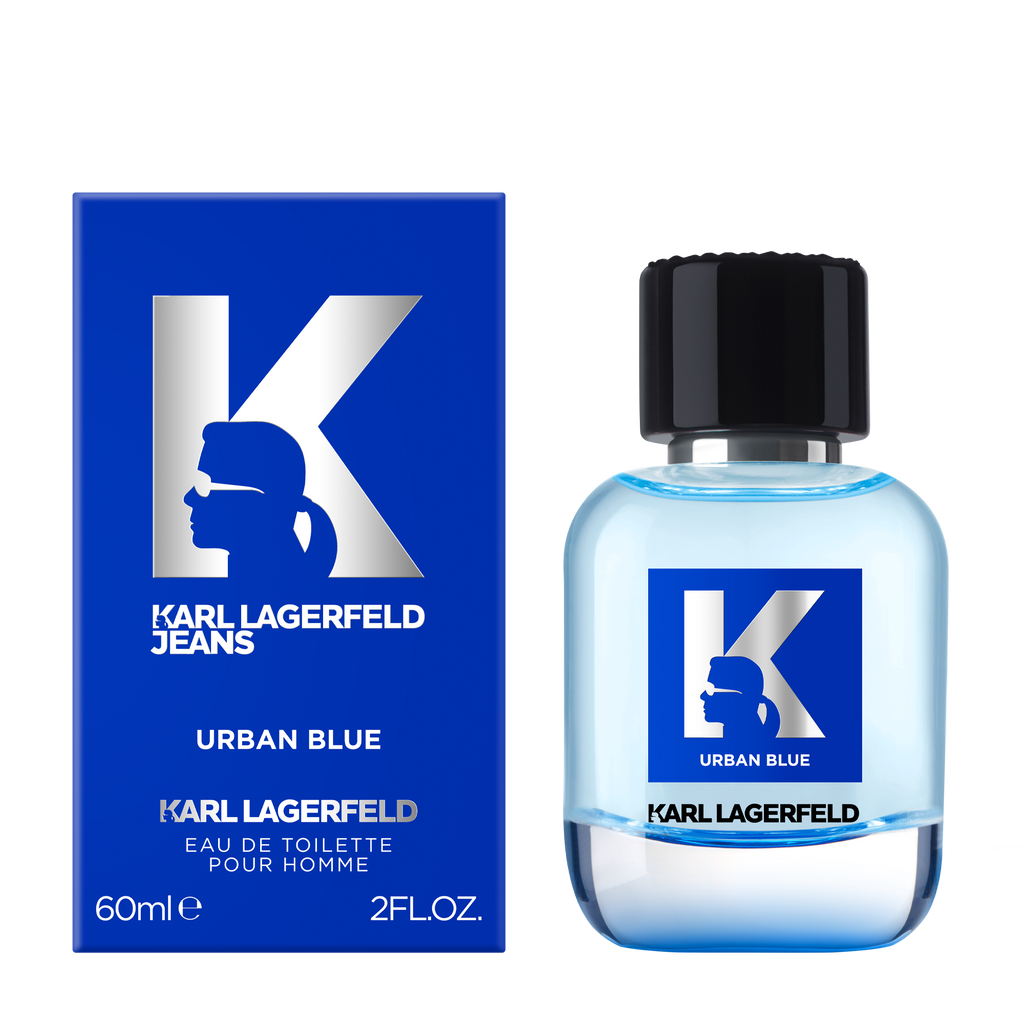 Karl Lagerfeld Jeans Urban Blue Pour Homme Eau De Toilette For Men - Aromatic Aquatic Perfume 60ml