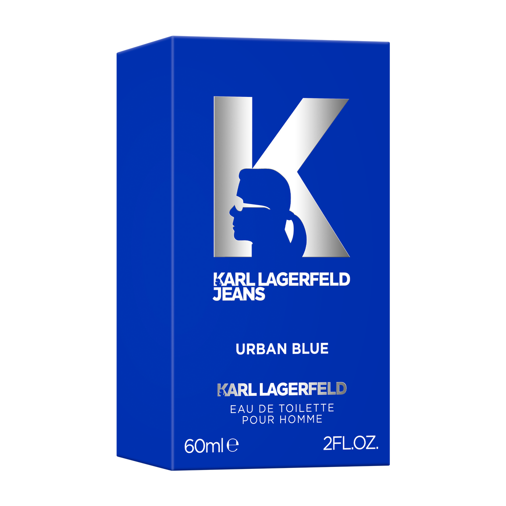 Karl Lagerfeld Jeans Urban Blue Pour Homme Eau De Toilette For Men - Aromatic Aquatic Perfume 60ml
