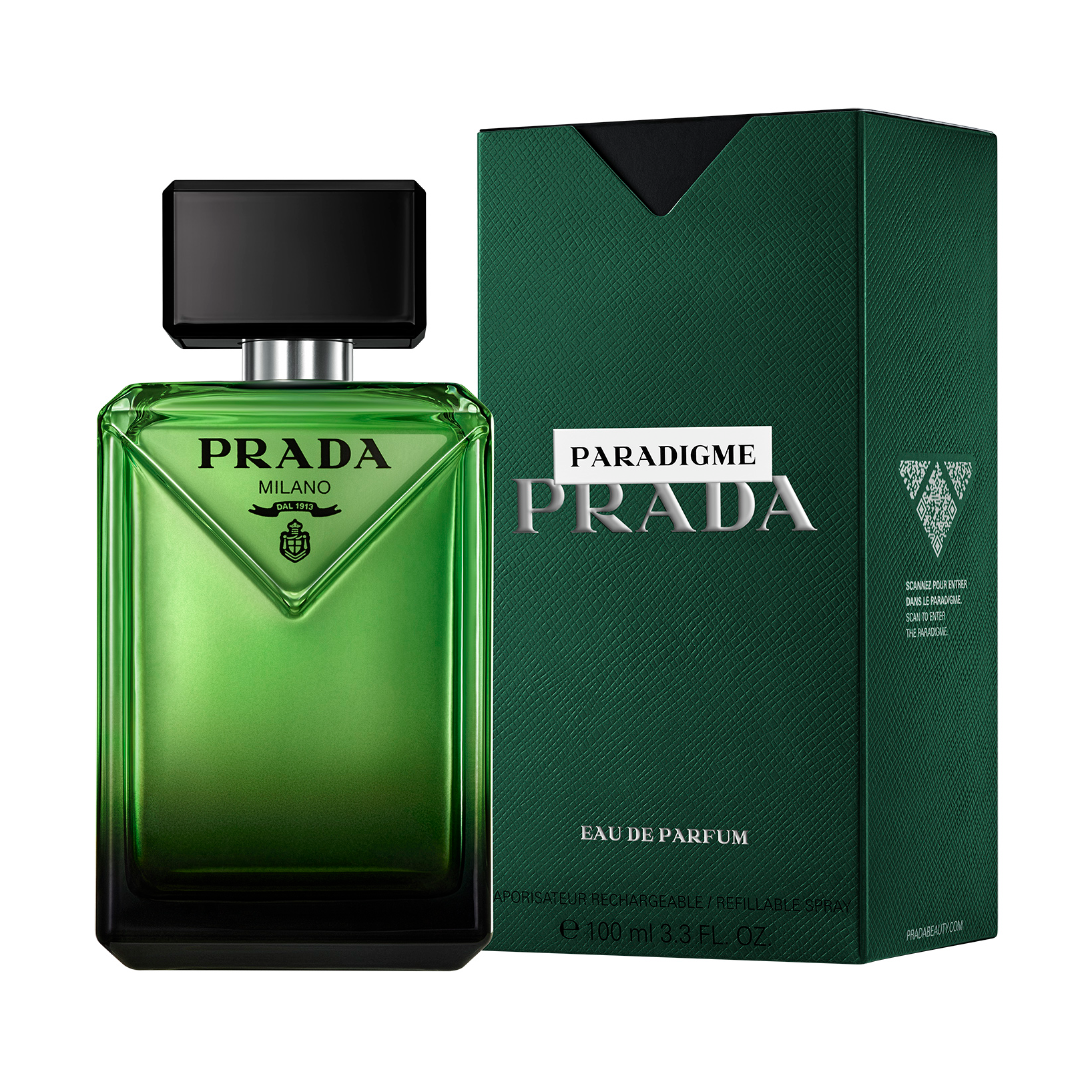 Prada Paradigme Eau De Parfum For Men - Oriental Woody Perfume 100ml Refillable