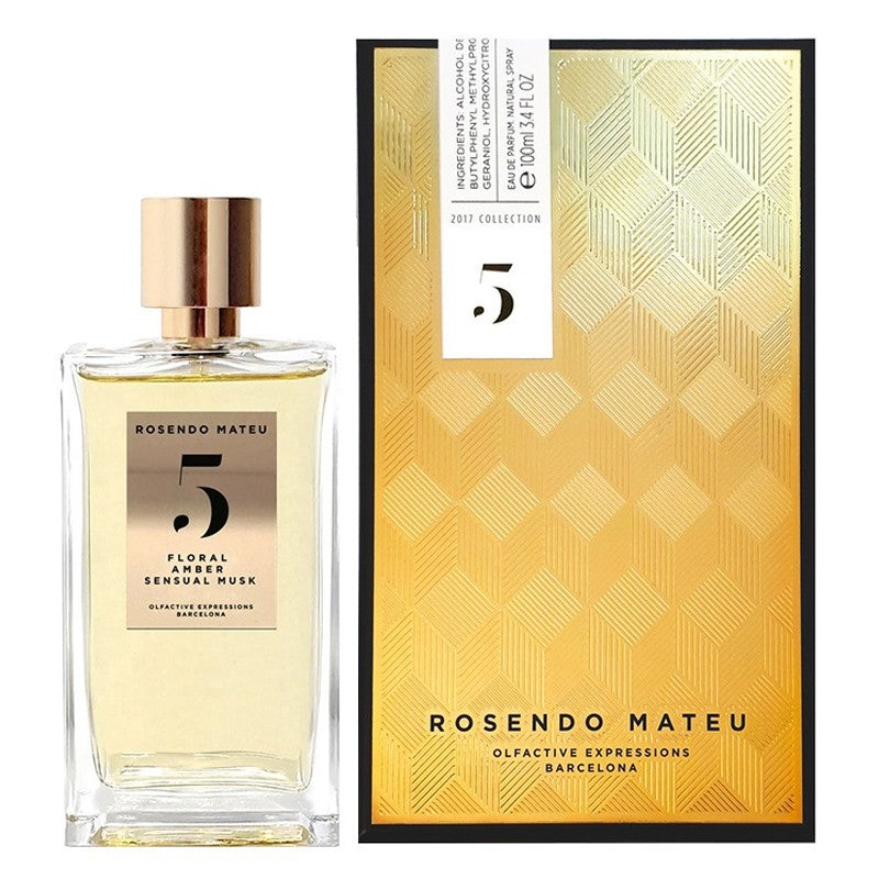 Rosendo Mateu 5 Floral Amber Sensual Musk - Perfume For Unisex - EDP 100 ml